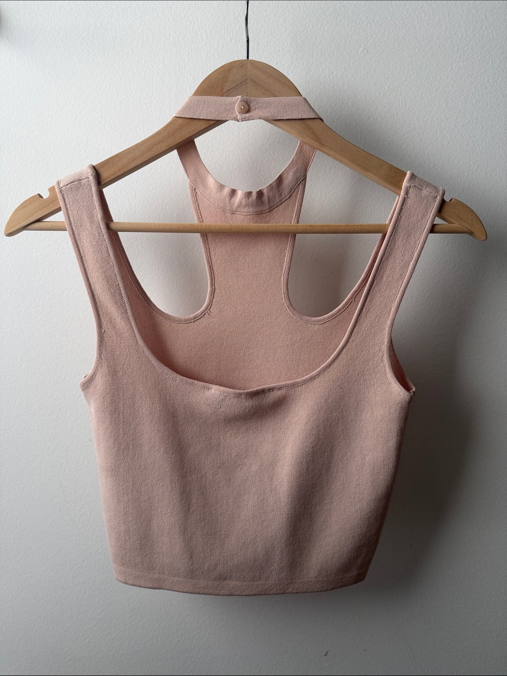 Zara Blush Pink Racerback Crop Tank - Picture 3 of 3